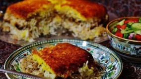 آشپزی ایرانی-دستور تهیه ته چین مرغ 