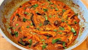 آشپزی ایرانی-دستور تهیه قیمه بادمجان-گوشت و بادمجان