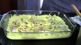 آشپزی ایرانی-تهیه ته چین مرغ خوشمزه