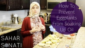 آشپزی ایرانی-سرخ کردن بادمجان با حداقل روغن