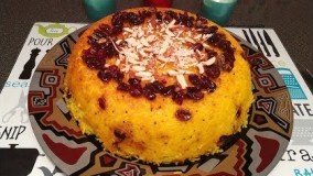 آشپزی ایرانی-تهیه ته چین مرغ  و زعفرون