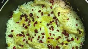 آشپزی ایرانی-تهیه زرشک پلو با مرغ ایرانی