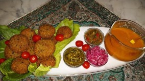 آشپزی مدرن-آموزش فلافل اصل آبادان با سس انبه توسط پروانه جوادی خواهر جوادجوادی