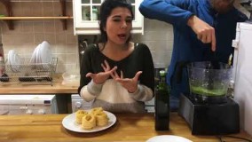 آشپزی مدرن-پاستا با سس پستو