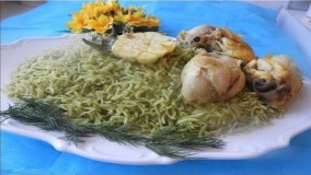 آشپزی ایرانی-طرز تهیه زمرد پلو