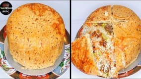 آشپزی ایرانی- طرز تهیه قابلی پلو میان نان ای