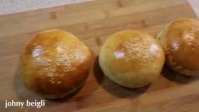 آشپزی ایرانی-نان همبرگر نرم و پفکی