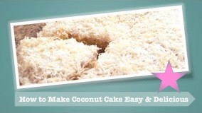 کیک پزی-تهیه کیک نارگیل