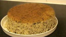 آشپزی ایرانی- ته  دیگ زمرد و سبزی پلو خاص 