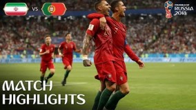 خلاصه بازی ایران و پرتغال با گزارش انگلیسی 