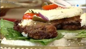 آشپزی مدرن- آموزش برگر با برنج سرخ شده