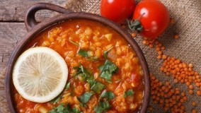 آشپزی ایرانی - آموزش درست کردن خوراک گیاهی دال در سه سوت