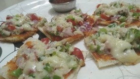 آشپزی مدرن-تهیه نان پنیری پیتزا