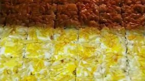 شیرینی پزی-باقلوا با خلال بادام