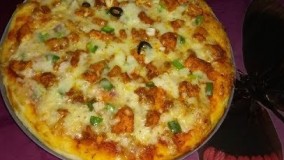 آشپزی مدرن-تهیه پیتزای مرغ تیکا