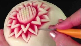 تزیین غذا-تزیین زیبای هندوانه