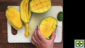 تزیین غذا-برش انبه