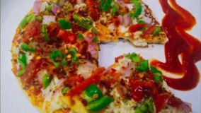 آشپزی مدرن-تهیه پیتزای گیاهی در تابه