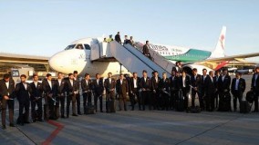 ورود کاروان تیم ملی فوتبال ایران به روسیه در میان استقبال ایرانیان …