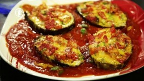 آشپزی آسان-بادمجان شکم پر خوشمزه و ساده