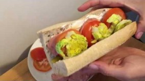 آشپزی آسان-آموزش درست کردن ساندویچ کالباس