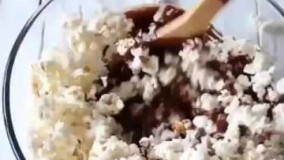 طرز تهیه پاپ کرن شکلاتی