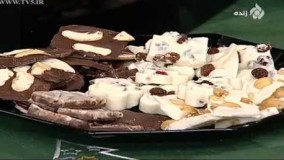 تهیه دسر- آموزش تهیه شکلات شیری و دو رنگ