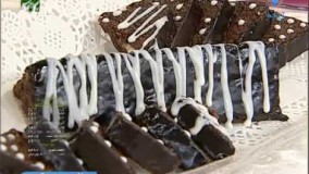 آموزش کیک پزی-اسلایس شکلاتی مغز دار  