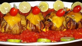 آشپزی ایرانی- بغچه بادمجان 