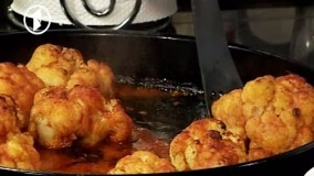 آشپزی ایرانی-تهیه گل کلم تنوری