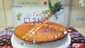 کیک پزی-تهیه بادام  کیک 