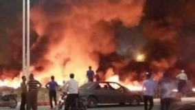 تصادف اتوبوس سنندج-تصادف اتوبوس مسافربری با تانکر سوخت || با جزییاتش