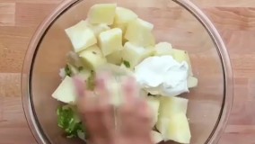 فینگر فود سیب زمینی پنیری