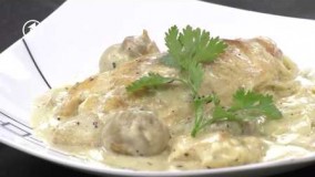 آشپزی ایرانی -  طرز تهیه  گوشت مرغ و قارچ-لذیذ و خوشمزه