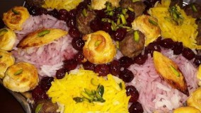 آموزش آلبالو پلو با ته دیگ قالبی خیلی ساده پروانه جوادی