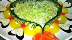 تزیین غذا-ایده های تزیین سالاد