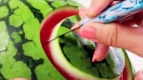 تزیین میوه-تزیین بسیار زیبا و جالب