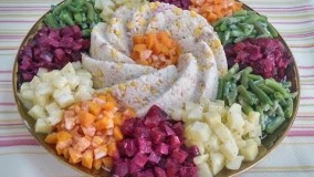 تزیین غذا-تزیین بسیار زیبای سالاد