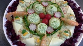 تزیین غذا-آموزش تزیین سالاد