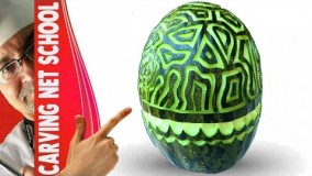 تزیین میوه-تزیین بسیار هنرمندانه هندوانه