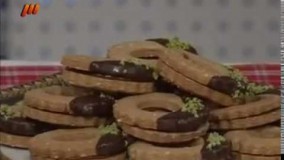 آموزش آشپزی-بیسکوییت کنجدی با کرم شکلاتی کنجدی