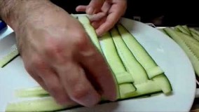 تزیین غذا-تزیین با خیار