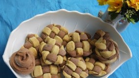 آموزش آشپزی-طرزتهیه بیسکویت دورنگ خانگی