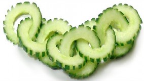 تزیین میوه-تزیین بسیار زیبا خیار