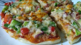 طرز پيتزا درست كردن-از سراسر جهان 46-با ماهی تابه