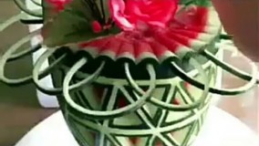 تزیین میوه-تزیین آسان و جذاب هندوانه
