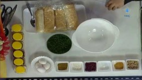 آشپزی ساده--کوکو سبزی با نان فانتزی