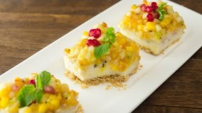 کیک پزی-تهیه چیز کیک میوه ای بدون نیاز به فر