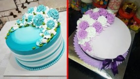 کیک پزی-تزیین کیک بسیار زیبا و جدید