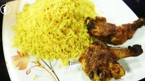 آشپزی مدرن- برنج تنوری و گوشت مرغ